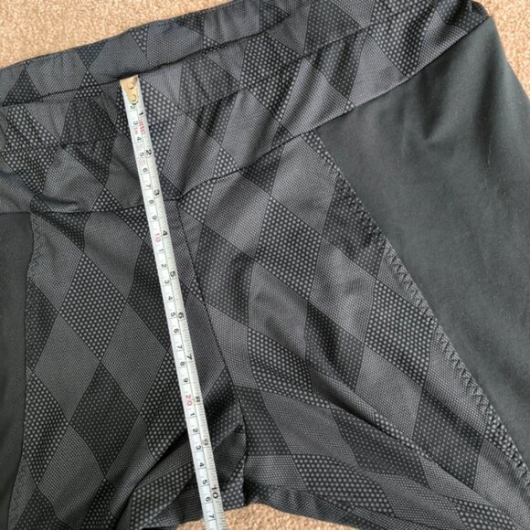 Adidas Womens Athletic Athleisure Geometric Run Tight Dark Grey Leggings XL - Picture 6 of 8